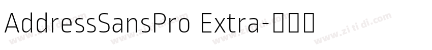 AddressSansPro Extra字体转换